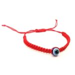 Against the Evil Eye, Bracelet, Blue Nazar Bead, Shamballa Weave