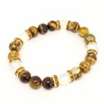 Gemini Zodiac Sign, Handmade Natural Stone Bracelet, 8 mm. - Image 6