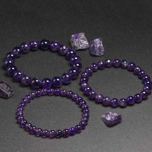 Amethyst, Handmade Natural Stone Bracelet - Image 13