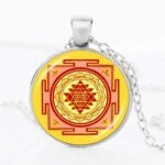 Sri Yantra, handmade pendant with mandala