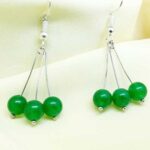 Leprechaun, Natural Stone Earrings, Aventurine - Image 3