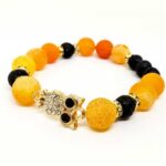 Knowledge and Wisdom, Natural Stone Bracelet