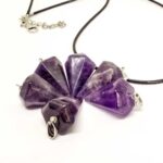 Natural Stone Pendants, Hexagonal Pyramid - Image 5