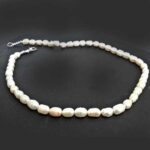 Yemanja, necklace, natural Pearl, 5x6 mm, white - Image 2