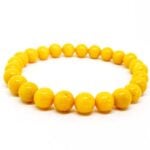 Yellow Jadeite, Natural Stone Bracelet - Image 9