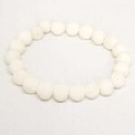 White Volcanic Stone Bracelet, Natural Stone - Image 4