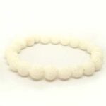 White Volcanic Stone Bracelet, Natural Stone - Image 5