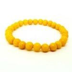 Yellow Jadeite, Natural Stone Bracelet