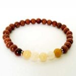 Chiron, Handmade Bracelet with Sunstone and Light Carnelian 6 mm - Image 5