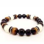 Capricorn Zodiac, Handmade Bracelet with Natural Stones, 8 mm