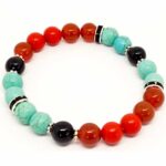 Scorpio Zodiac, Handmade Natural Stone Bracelet, 8 mm - Image 5