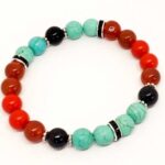 Scorpio Zodiac, Handmade Natural Stone Bracelet, 8 mm - Image 3