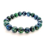 Azurite with Malachite, Handmade Natural Stone Bracelet - Image 6