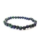 Azurite with Malachite, Handmade Natural Stone Bracelet - Image 13
