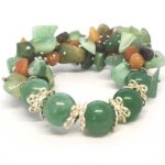Demeter Luxury Bracelet, Natural Stone, Jade, Carnelian, Labradorite - Image 4