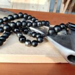 Kratos, Men’s Necklace, Bracelet or Set, Onyx Bullet Pendant, Onyx and Hematite Beads - Image 2