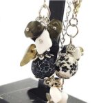 Day and Night, Elegant Bracelet, Natural Stones, Painted Beads - Image 3