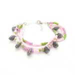 Tenderness and Hearts, Handmade Triple Anklet - Image 2