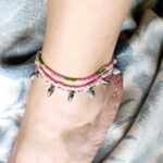 Tenderness and Hearts, Handmade Triple Anklet - Image 6