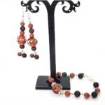 Veda, Designer Set - Earrings and Bracelet with Natural Stone - Image 9