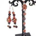 Veda, Designer Set - Earrings and Bracelet with Natural Stone - Image 8