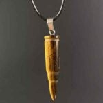 Tiger’s Eye, bullet pendant, natural stone - Image 2