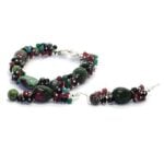 Diana, Boutique Bracelet and Earrings Set, Natural Stone - Image 16