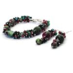 Diana, Boutique Bracelet and Earrings Set, Natural Stone - Image 3