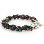 Diana, Boutique Bracelet and Earrings Set, Natural Stone - Image 9