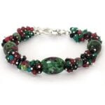 Diana, Boutique Bracelet and Earrings Set, Natural Stone - Image 12