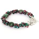 Diana, Boutique Bracelet and Earrings Set, Natural Stone - Image 13