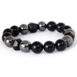 Kratos, Men’s Necklace, Bracelet or Set, Onyx Bullet Pendant, Onyx and Hematite Beads - Image 15