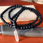 Fol, Men’s Necklace, Clear Quartz, Matte Onyx - Image 2