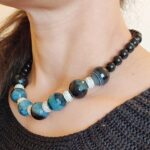 Laguna, Designer Women’s Necklace, Faceted Natural Stones