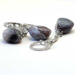 Keychain, Agate, Natural Stone, Asymmetrical Pendant - Image 8