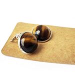 Mini Clip-On Earrings, Natural Stones - Image 20