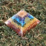 Protective Seven Chakras Orgonite Pyramid - Image 4