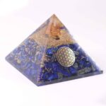 Protective Orgonite Pyramid with Lapis Lazuli (Lazurite)