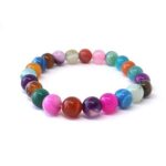 Striped Agate, Multicolor, Bracelet, Natural Stone - Image 5