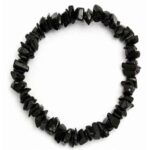 Black Tourmaline Chips, Handmade Bracelet - Image 3