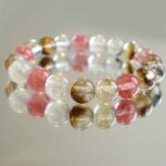 Cherry Quartz, Handmade Bracelet