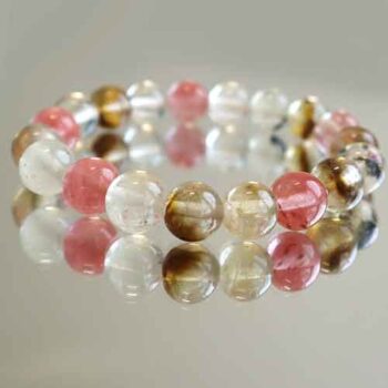 Cherry Quartz, Handmade Bracelet