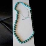 Lightness, Turquoise 10 mm Necklace, Knots and “Shamballa” Style Finish - Image 7
