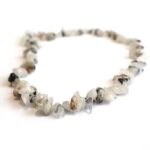 Tourmalinated Quartz, Handmade Necklace, Natural Stone Chips - Image 7
