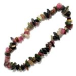Multicolor "Watermelon" Tourmaline Bracelet, Natural Irregular Stone - Image 2