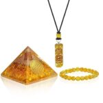 Protective Orgonite Pyramid with Citrine - Image 13