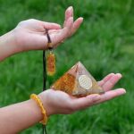 Protective Orgonite Pyramid with Citrine - Image 7