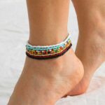 Set of 7 Multicolored Anklets - for Unforgettable Summer Adventures