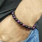 Striped Agate, Violet, synthetically treated stone - Image 3