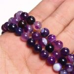Striped Agate, Violet, synthetically treated stone - Image 2